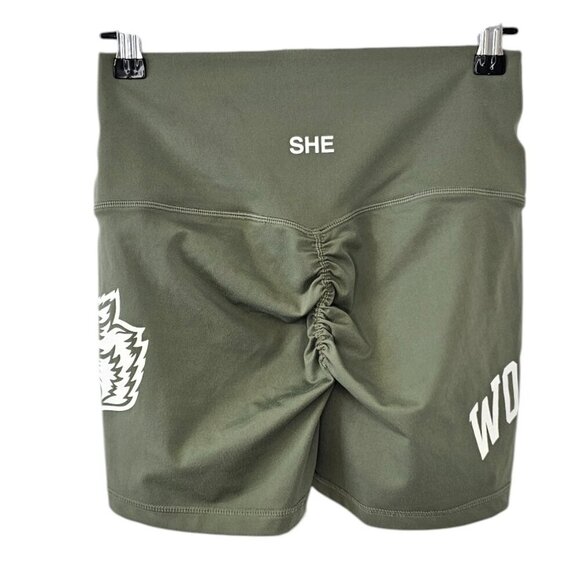 Darc Sport Womens She Shorts, Scrunch Butt, Athletic, Wolves,Streetwear, Size M - Picture 2 of 8